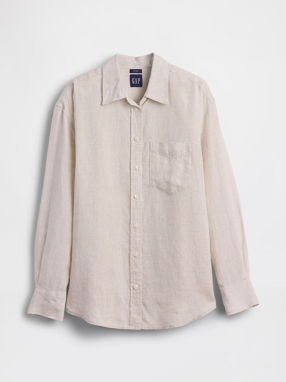 Gap 100% Linen Oversized Shirt - Medium Tall